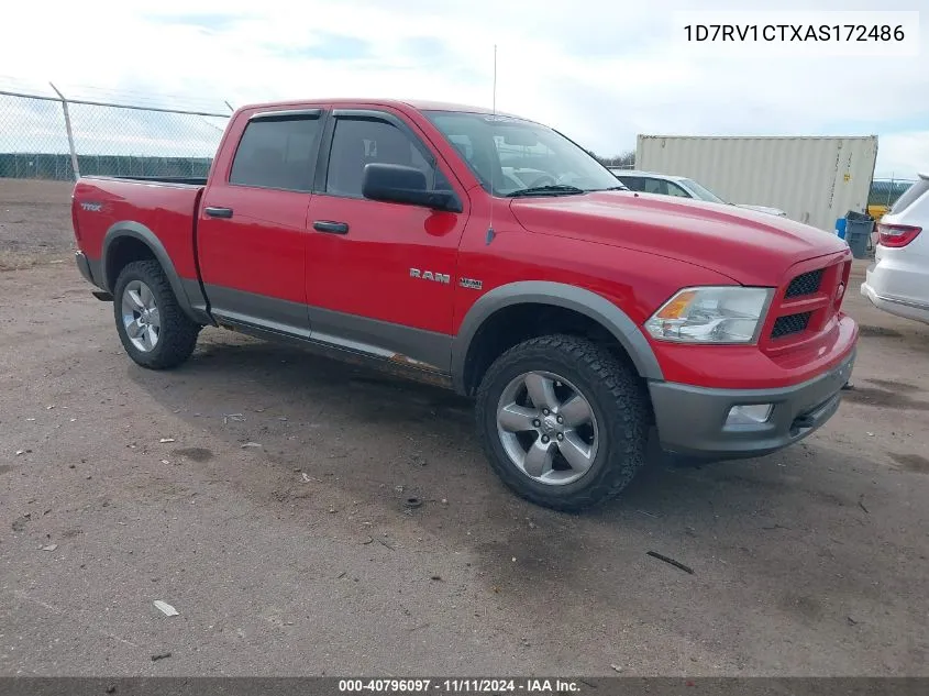 2010 Dodge Ram 1500 Slt/Sport/Trx VIN: 1D7RV1CTXAS172486 Lot: 40796097