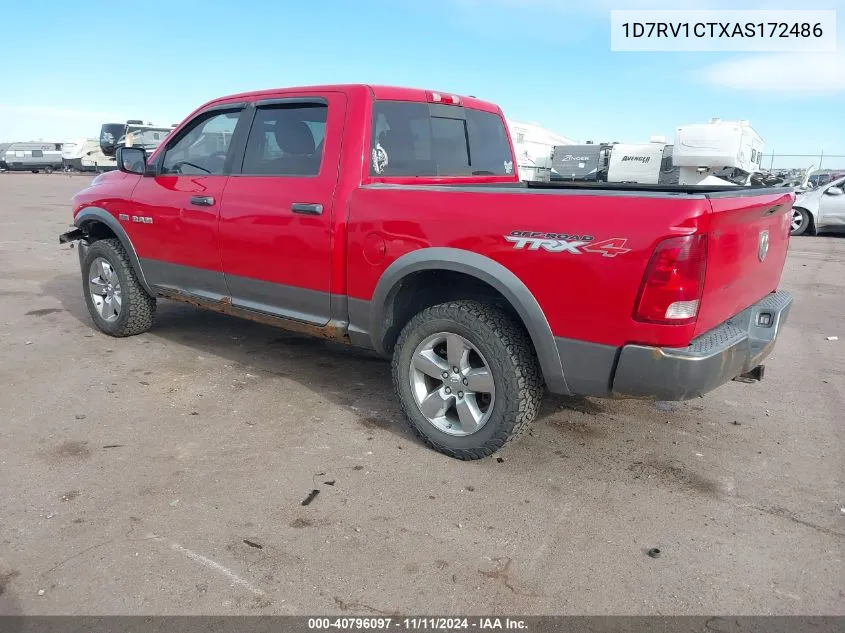 2010 Dodge Ram 1500 Slt/Sport/Trx VIN: 1D7RV1CTXAS172486 Lot: 40796097