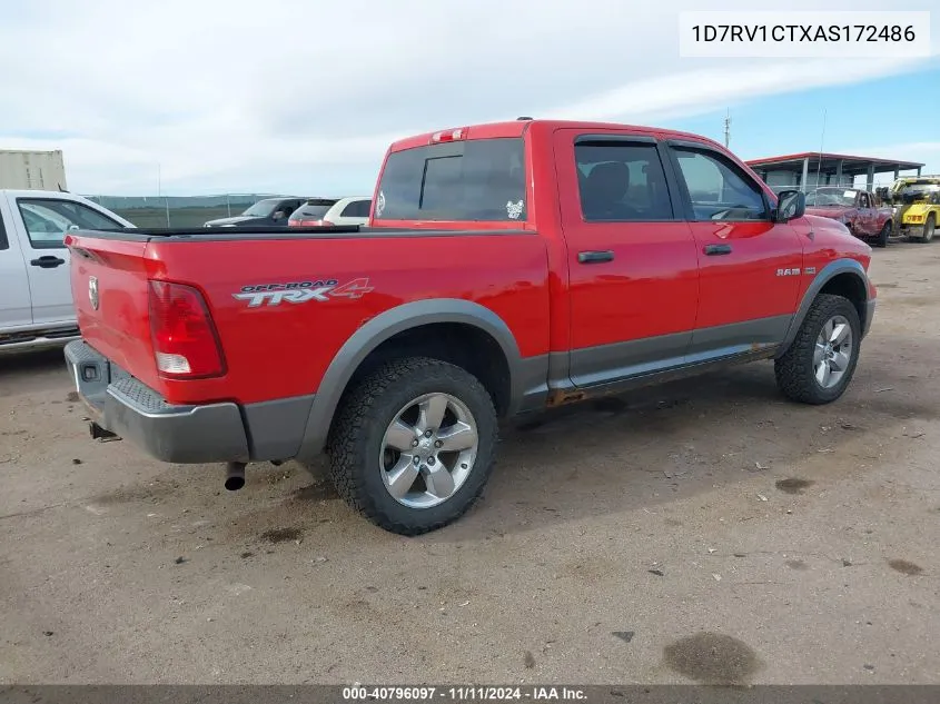 2010 Dodge Ram 1500 Slt/Sport/Trx VIN: 1D7RV1CTXAS172486 Lot: 40796097