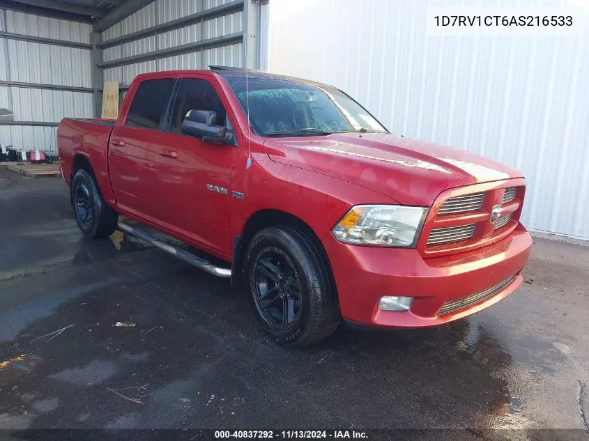 1D7RV1CT6AS216533 2010 Dodge Ram 1500 Slt/Sport/Trx