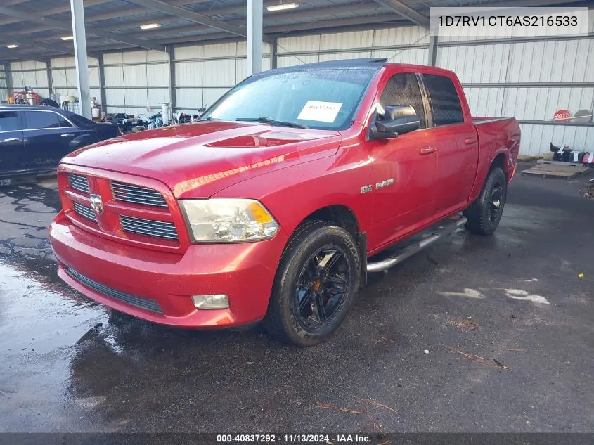 1D7RV1CT6AS216533 2010 Dodge Ram 1500 Slt/Sport/Trx