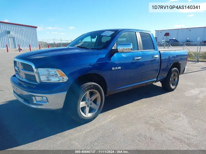 2010 Dodge Ram 1500 Slt/Sport/Trx VIN: 1D7RV1GP4AS140341 Lot: 40840737