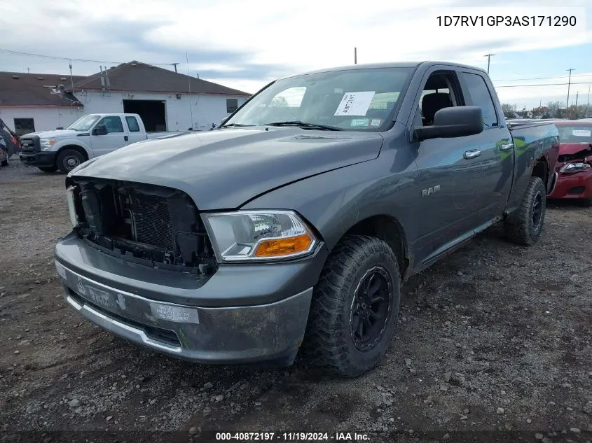 2010 Dodge Ram 1500 Slt/Sport/Trx VIN: 1D7RV1GP3AS171290 Lot: 40872197