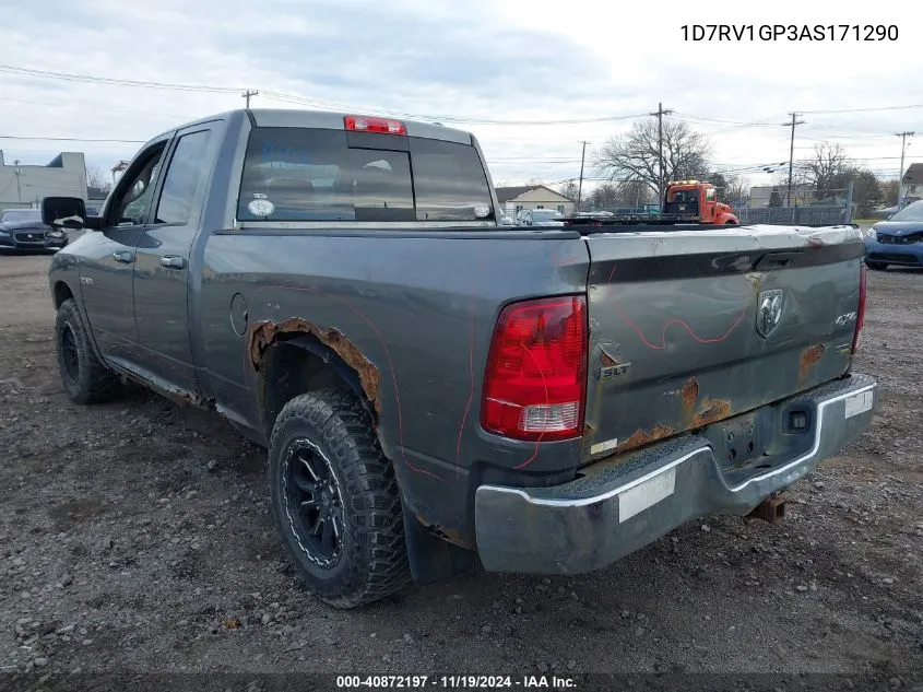 2010 Dodge Ram 1500 Slt/Sport/Trx VIN: 1D7RV1GP3AS171290 Lot: 40872197