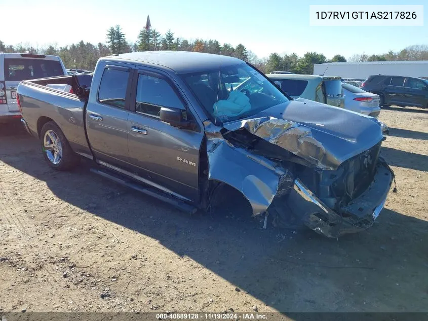 2010 Dodge Ram 1500 Slt/Sport/Trx VIN: 1D7RV1GT1AS217826 Lot: 40889128