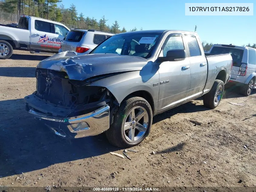 2010 Dodge Ram 1500 Slt/Sport/Trx VIN: 1D7RV1GT1AS217826 Lot: 40889128