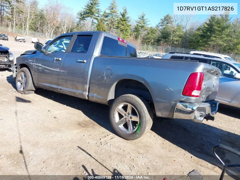 2010 Dodge Ram 1500 Slt/Sport/Trx VIN: 1D7RV1GT1AS217826 Lot: 40889128