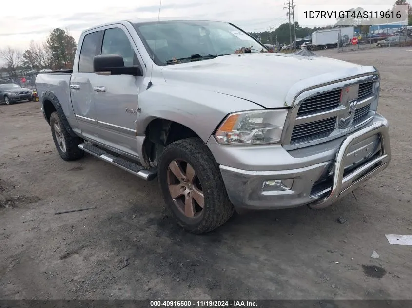 2010 Dodge Ram 1500 Slt/Sport/Trx VIN: 1D7RV1GT4AS119616 Lot: 40916500