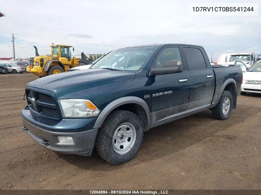 1D7RV1CT0BS541244 2011 Dodge Ram 1500