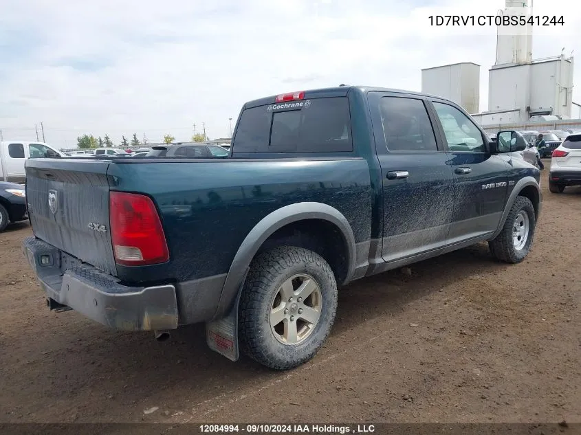 1D7RV1CT0BS541244 2011 Dodge Ram 1500