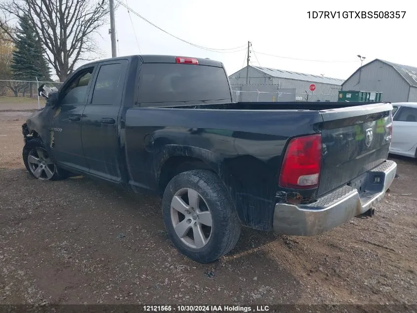 2011 Dodge Ram 1500 VIN: 1D7RV1GTXBS508357 Lot: 12121565