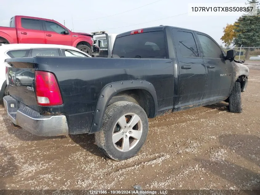 2011 Dodge Ram 1500 VIN: 1D7RV1GTXBS508357 Lot: 12121565