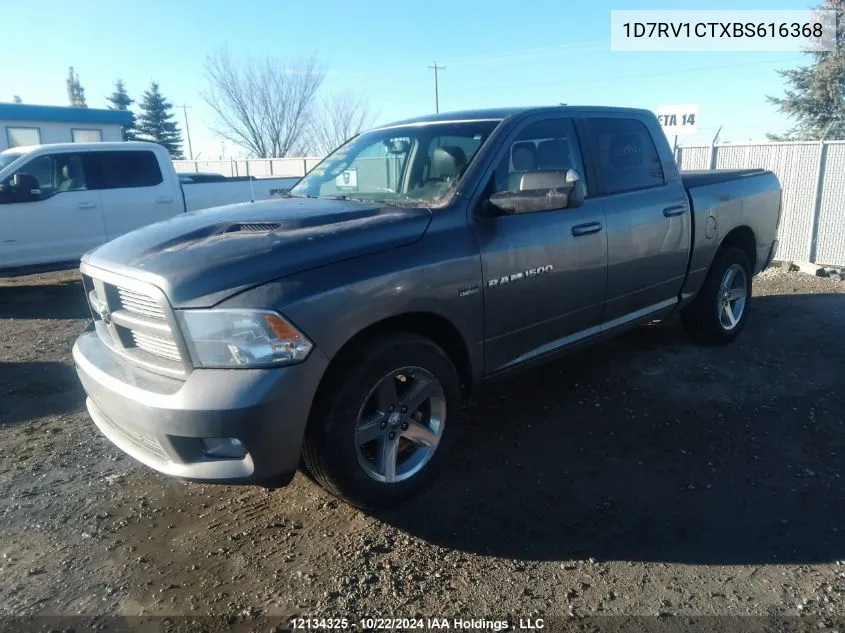 2011 Dodge Ram 1500 VIN: 1D7RV1CTXBS616368 Lot: 12134325