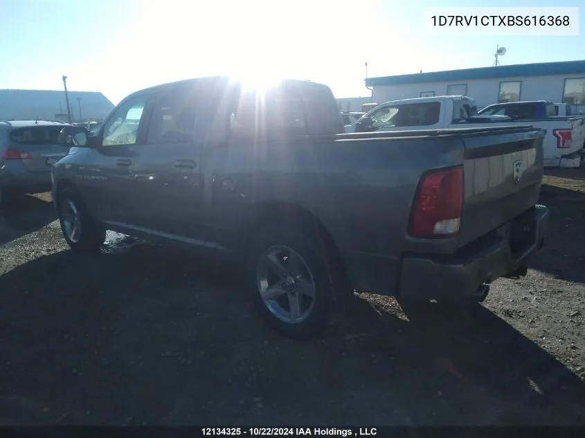 1D7RV1CTXBS616368 2011 Dodge Ram 1500