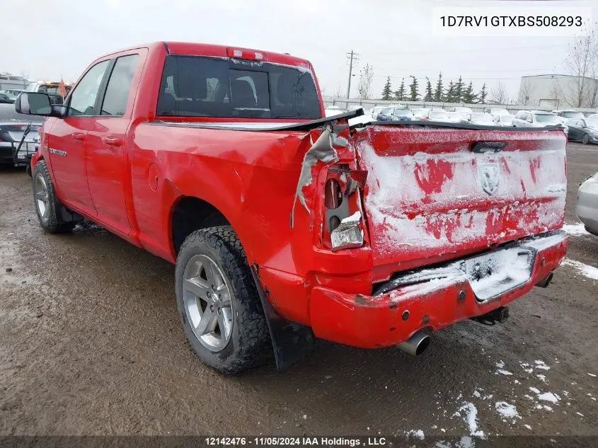 2011 Dodge Ram 1500 VIN: 1D7RV1GTXBS508293 Lot: 12142476