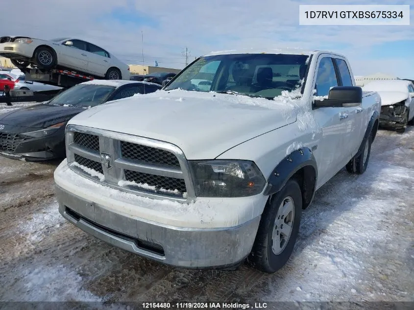 2011 Dodge Ram 1500 VIN: 1D7RV1GTXBS675334 Lot: 12154480