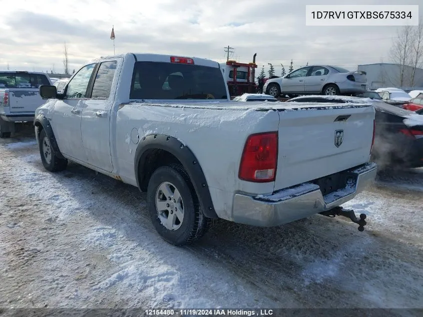 2011 Dodge Ram 1500 VIN: 1D7RV1GTXBS675334 Lot: 12154480