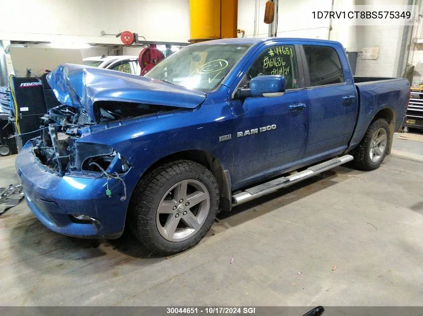 1D7RV1CT8BS575349 2011 Dodge Ram 1500