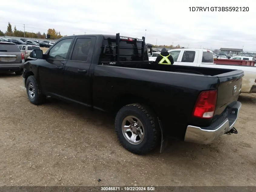 1D7RV1GT3BS592120 2011 Dodge Ram 1500