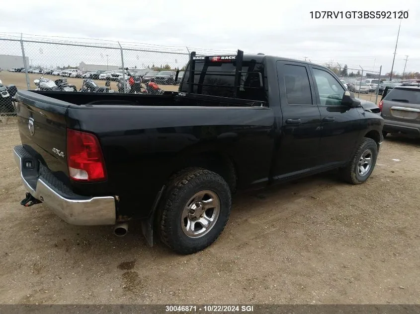 1D7RV1GT3BS592120 2011 Dodge Ram 1500