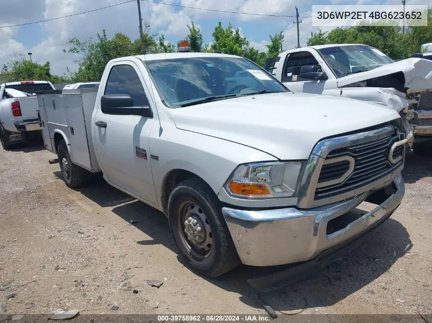 2011 Ram Ram 2500 St VIN: 3D6WP2ET4BG623652 Lot: 39758962