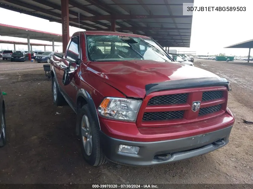 2011 Ram Ram 1500 Slt VIN: 3D7JB1ET4BG589503 Lot: 39970320