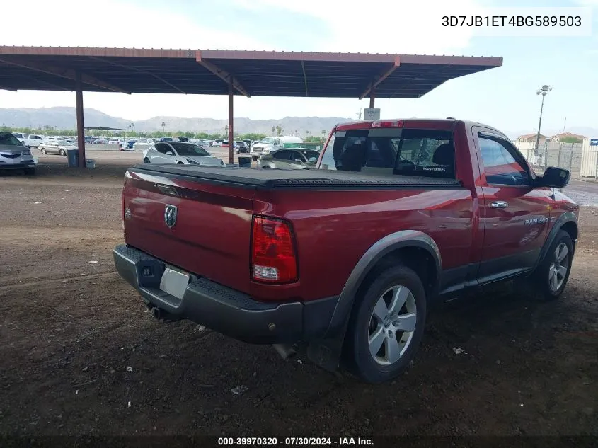 2011 Ram Ram 1500 Slt VIN: 3D7JB1ET4BG589503 Lot: 39970320