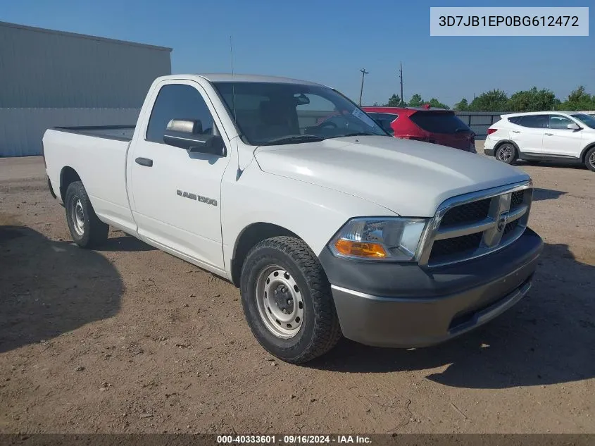 3D7JB1EP0BG612472 2011 Dodge Ram 1500