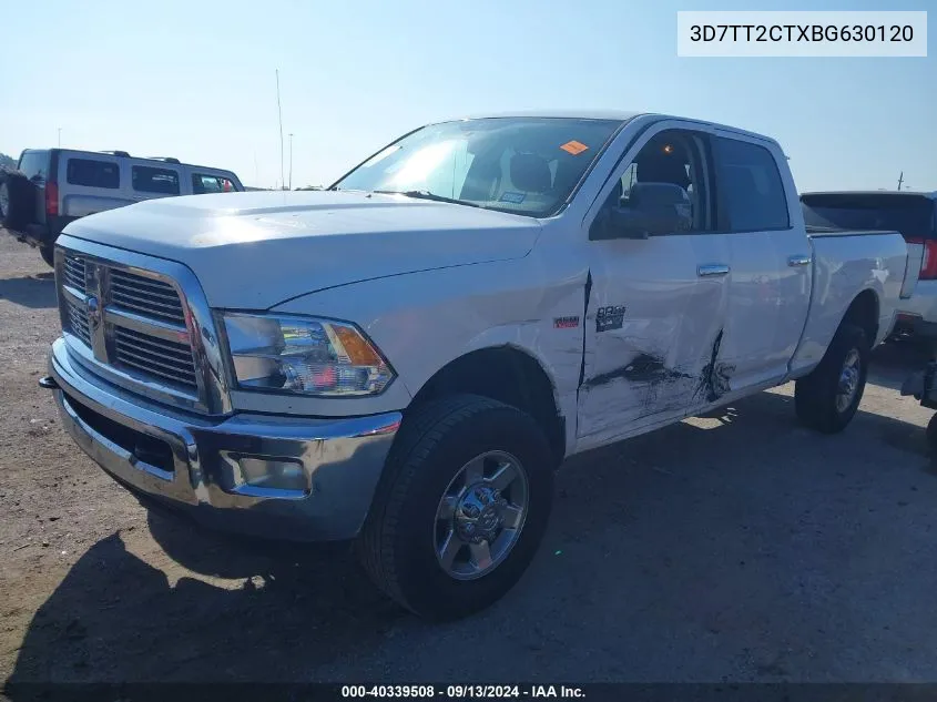 2011 Dodge Ram 2500 VIN: 3D7TT2CTXBG630120 Lot: 40339508