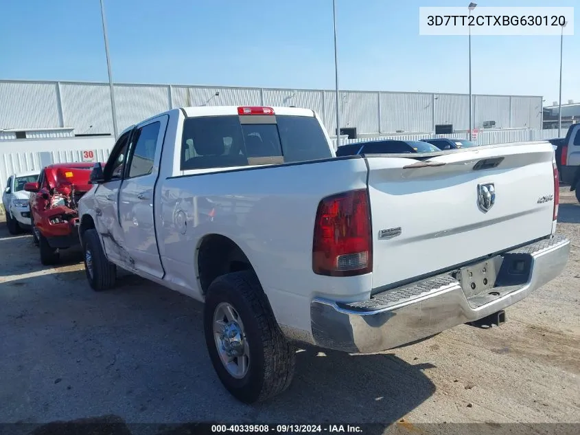 2011 Dodge Ram 2500 VIN: 3D7TT2CTXBG630120 Lot: 40339508