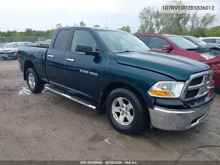 1D7RV1GP2BS536012 2011 Dodge Ram 1500