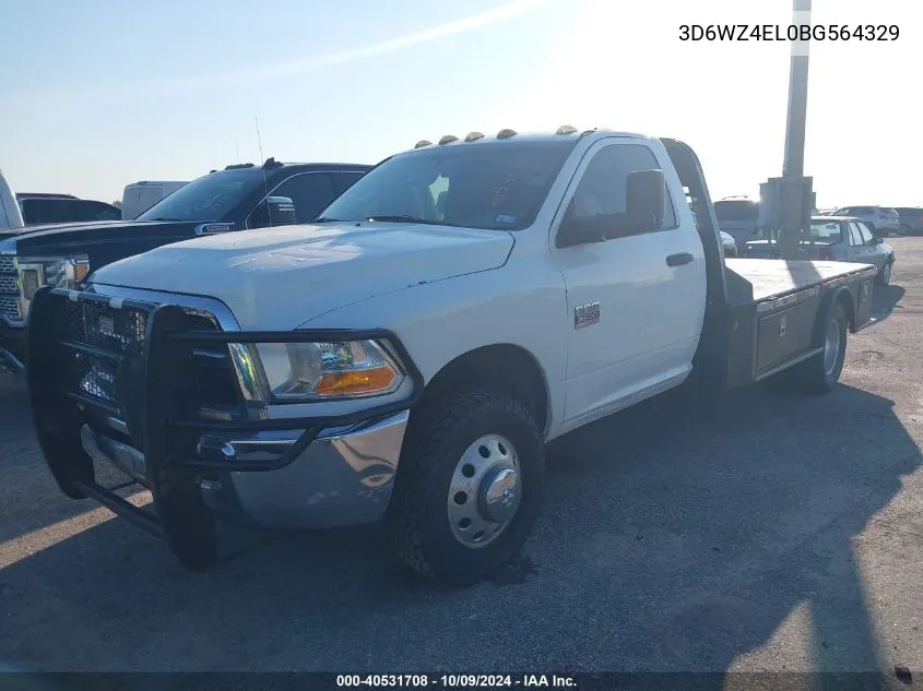 2011 Dodge Ram 3500 St/Slt VIN: 3D6WZ4EL0BG564329 Lot: 40531708