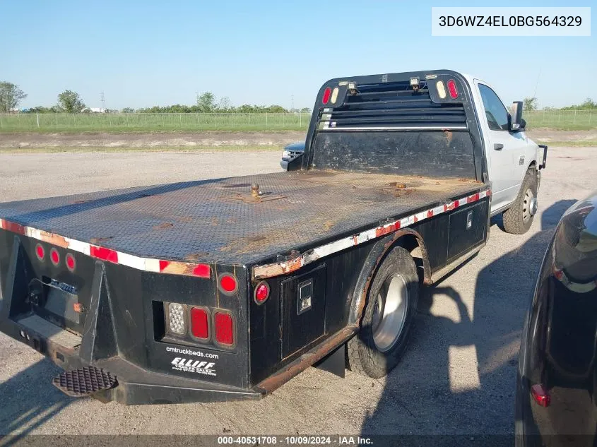 2011 Dodge Ram 3500 St/Slt VIN: 3D6WZ4EL0BG564329 Lot: 40531708