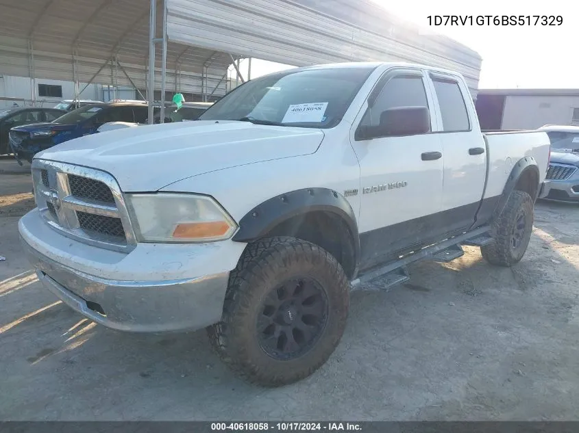 1D7RV1GT6BS517329 2011 Dodge Ram 1500