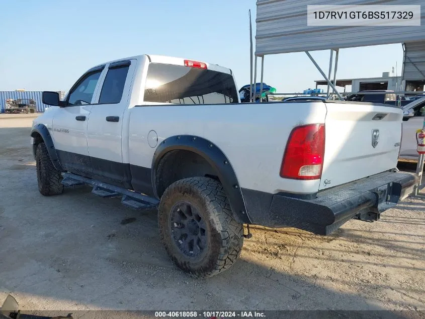 1D7RV1GT6BS517329 2011 Dodge Ram 1500