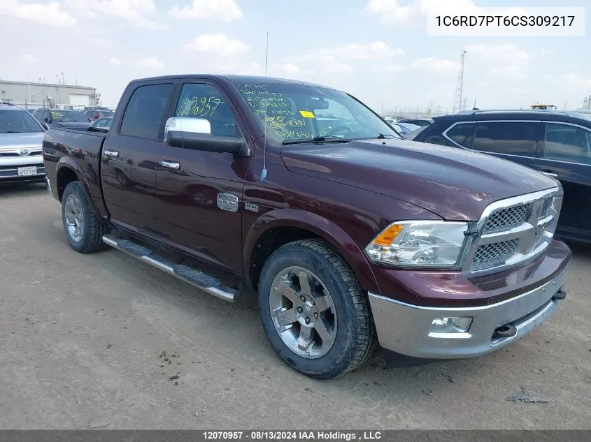 2012 Dodge Ram 1500 Longhorn VIN: 1C6RD7PT6CS309217 Lot: 12070957