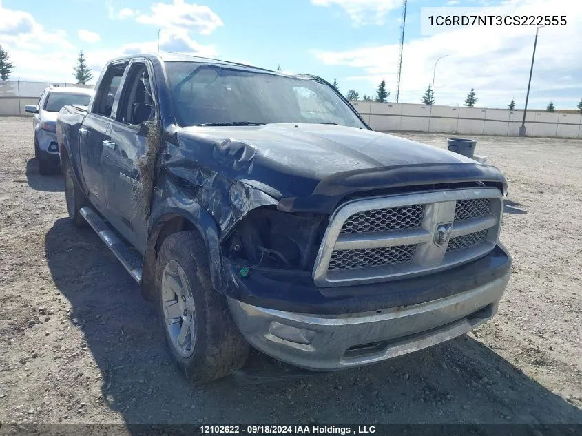 2012 Dodge Ram 1500 Laramie VIN: 1C6RD7NT3CS222555 Lot: 12102622