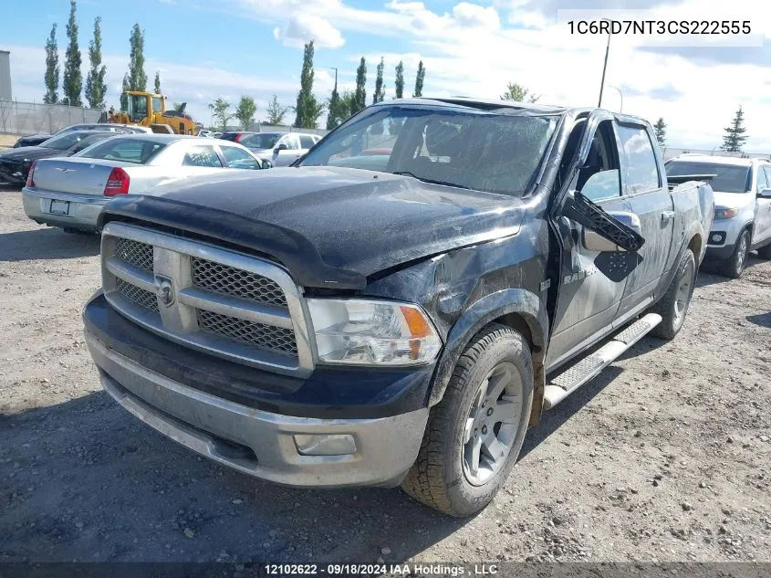 2012 Dodge Ram 1500 Laramie VIN: 1C6RD7NT3CS222555 Lot: 12102622