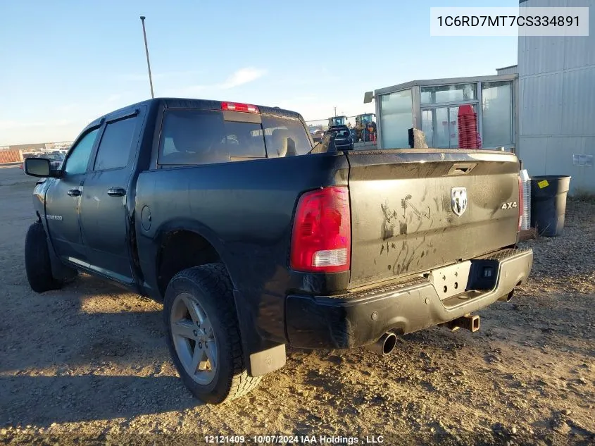 1C6RD7MT7CS334891 2012 Dodge Ram 1500 Sport