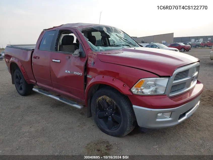 1C6RD7GT4CS122770 2012 Dodge Ram 1500 Slt