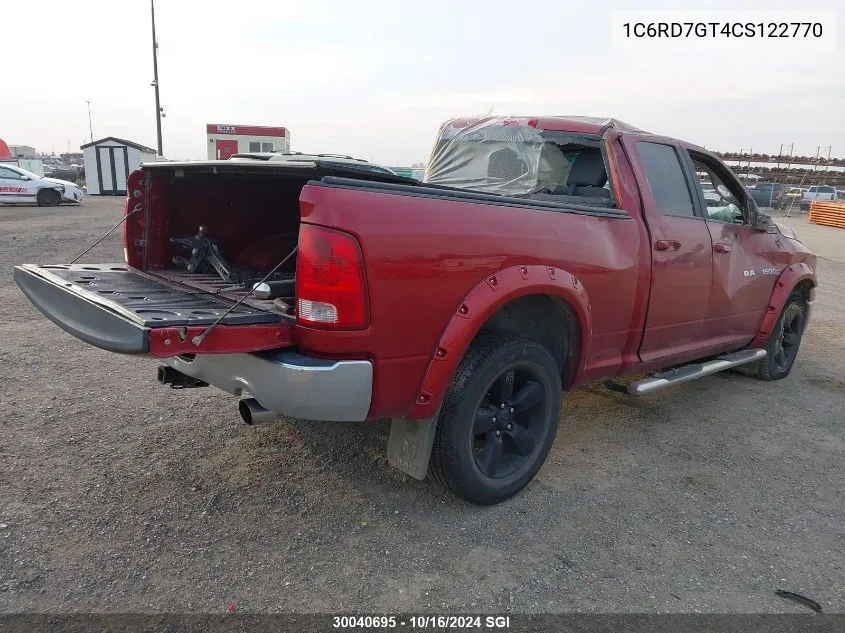 1C6RD7GT4CS122770 2012 Dodge Ram 1500 Slt