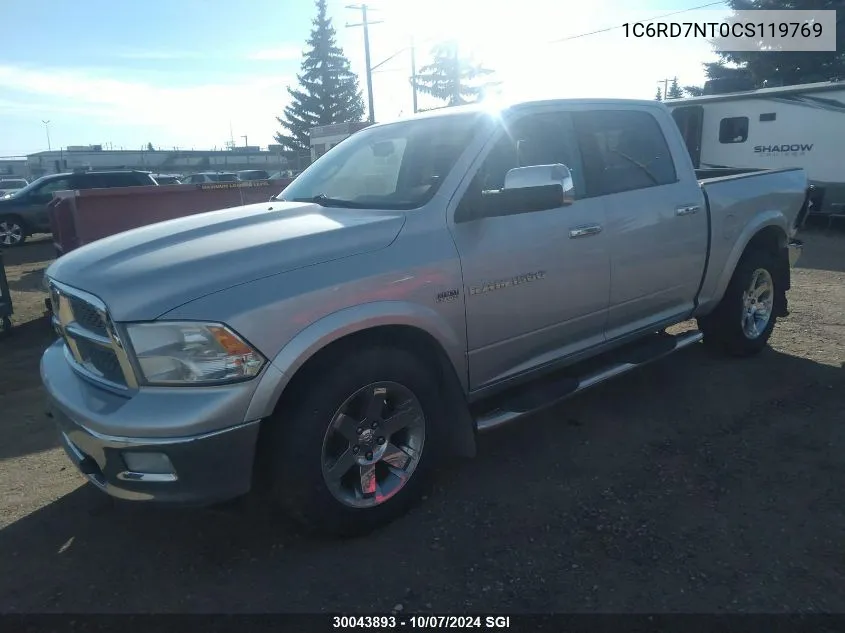 2012 Dodge Ram 1500 Laramie VIN: 1C6RD7NT0CS119769 Lot: 30043893