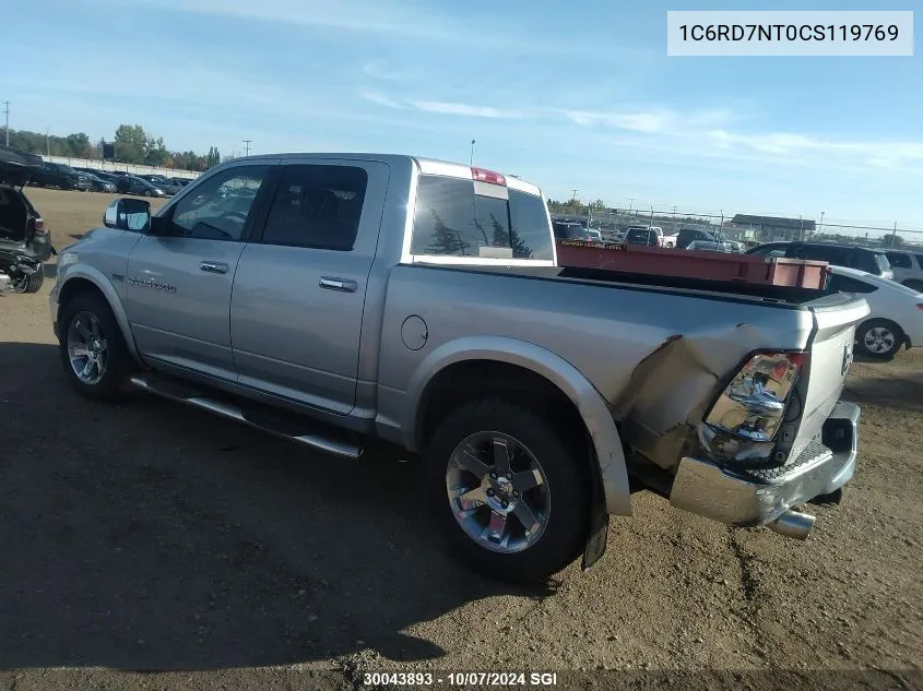 2012 Dodge Ram 1500 Laramie VIN: 1C6RD7NT0CS119769 Lot: 30043893