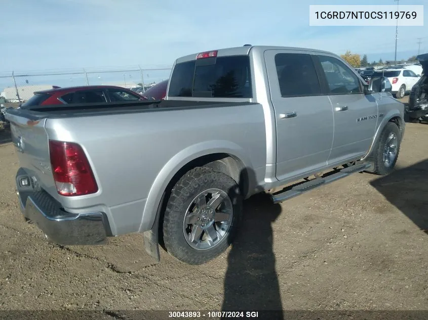 2012 Dodge Ram 1500 Laramie VIN: 1C6RD7NT0CS119769 Lot: 30043893