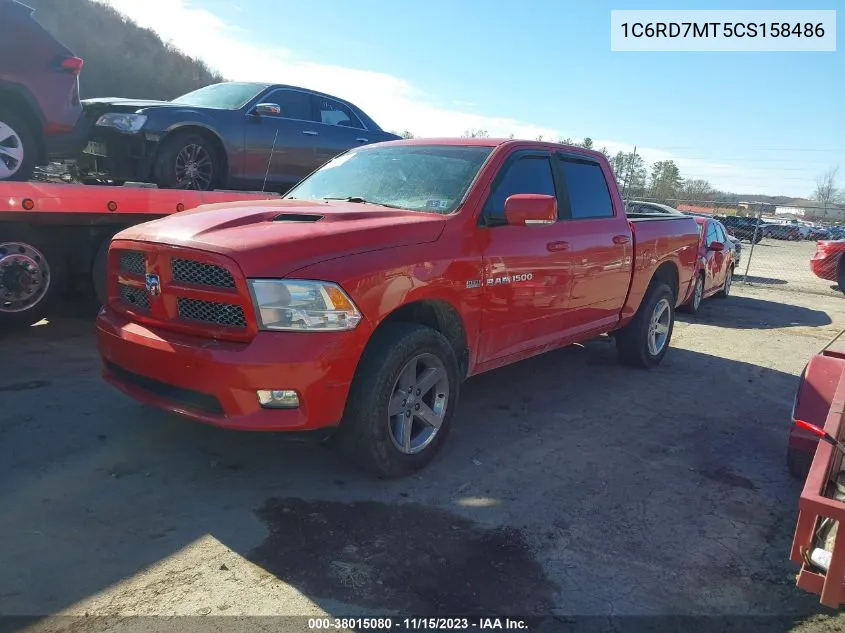 2012 Dodge Ram 1500 VIN: 1C6RD7MT5CS158486 Lot: 38015080