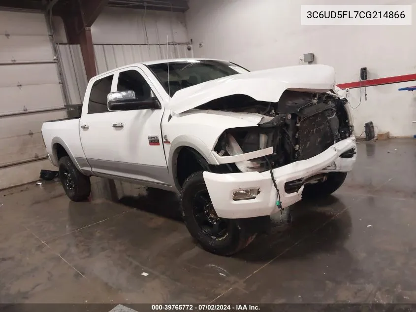 2012 Ram 2500 Laramie VIN: 3C6UD5FL7CG214866 Lot: 39765772