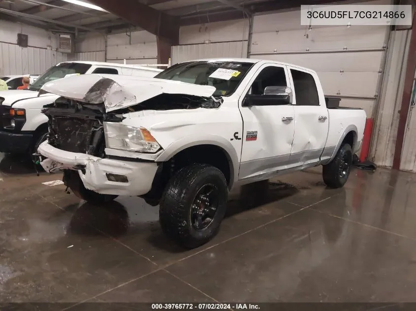 2012 Ram 2500 Laramie VIN: 3C6UD5FL7CG214866 Lot: 39765772