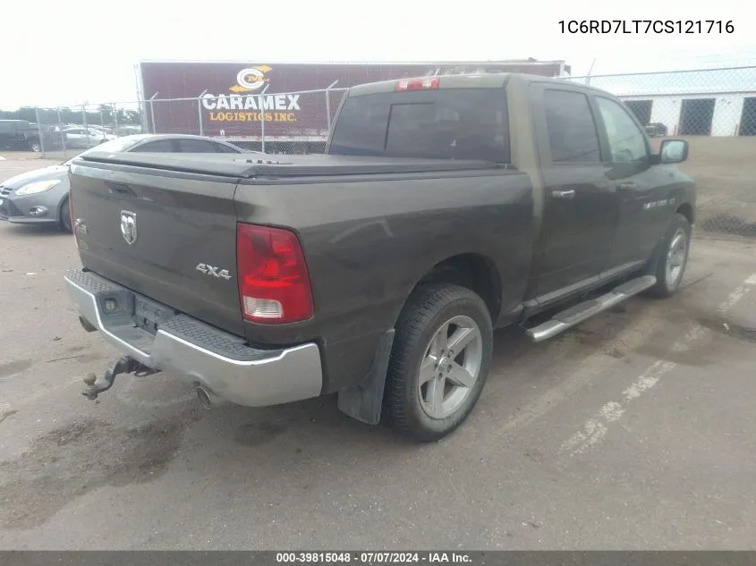 2012 Ram 1500 Slt VIN: 1C6RD7LT7CS121716 Lot: 40357843