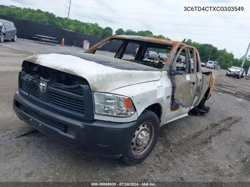 3C6TD4CTXCG303549 2012 Ram 2500 St