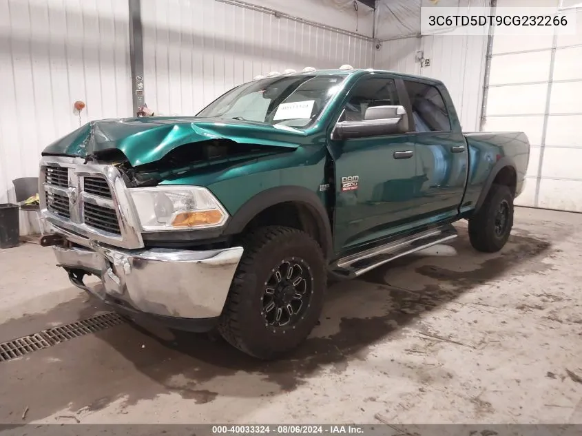 2012 Ram 2500 Slt VIN: 3C6TD5DT9CG232266 Lot: 40033324